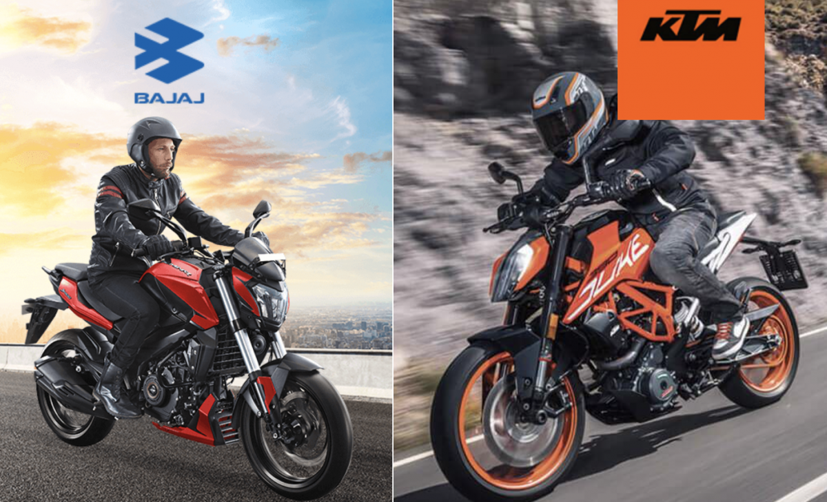 Ktm and hot sale bajaj